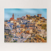 Foto van het dorp Griekenland Karpathos Island Legpuzzel (Horizontaal)
