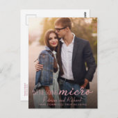 Foto van het downsize Weddenschap Briefkaart (Voorkant / Achterkant)