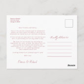 Foto van het downsize Weddenschap Briefkaart (Achterkant)