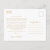 Foto van het downsize Weddenschap Briefkaart (Achterkant)