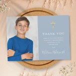 Foto van het eerste Heilige Communistische Gouden  Bedankkaart<br><div class="desc">Het voorzien van een naam van de manuscripthandtekening en een speciale foto op een stoffige blauwe achtergrond. Persoonlijk ben ik blij met uw foto en speciale eerste heilige communie.. ... ... ... ... ... ... ... ... ... ... ... ... ... ... ... ... ... ... ... ... ... ......</div>