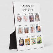 Foto van het eerste jaar van baby fotoplaat (Zijkant)