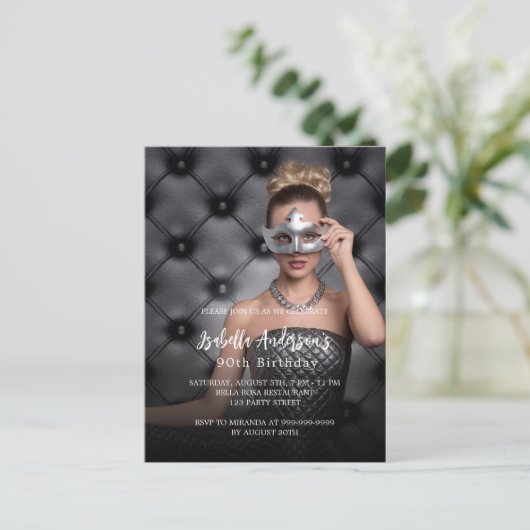 Foto van het feest briefkaart (Staand voorkant)