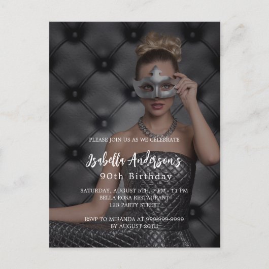 Foto van het feest briefkaart (Voorkant)