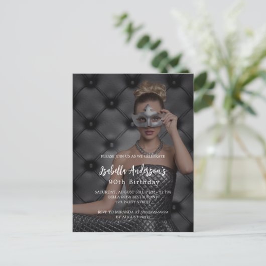 Foto van het feest briefkaart (Staand voorkant)