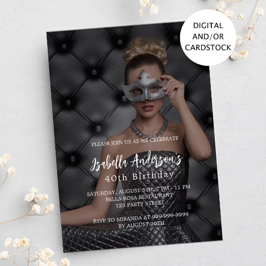 Foto van het feest kaart