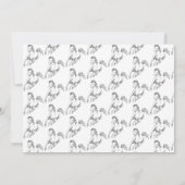 Foto van het feest van een klein cowgirl zadje op kaart (Achterkant)