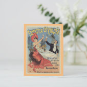 Foto van het Franse restaurant van Parijs: Chéret  Briefkaart (Staand voorkant)