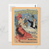 Foto van het Franse restaurant van Parijs: Chéret  Briefkaart (Voorkant / Achterkant)