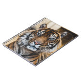 FOTO VAN HET GEZICHT VAN DE TIGER NOTITIEBOEK (Linkerzijde)