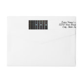 Foto van het gitaarbord op (Achterkant)