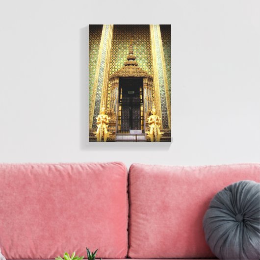 Foto van het Golden Palace Thailand Canvas Afdruk (Insitu (Woonkamer))