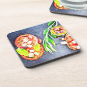 Foto van het Grieks en mediterraan dieet. Bestel n Bier Onderzetter (Linkerzijde)