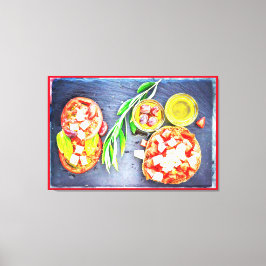 Foto van het Grieks en mediterraan dieet. Bestel n Canvas Afdruk