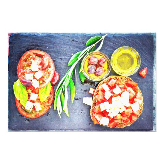 Foto van het Grieks en mediterraan dieet. Bestel n Foto Afdruk (Voorkant)