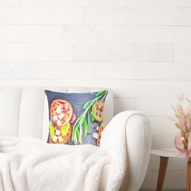 Foto van het Grieks en mediterraan dieet. Bestel n Kussen (Bank)