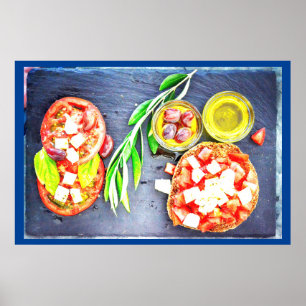 Foto van het Grieks en mediterraan dieet. Bestel n Poster