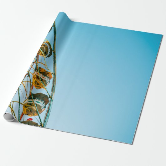 Foto van het groene reuzenrad cadeaupapier (Uitgerold)