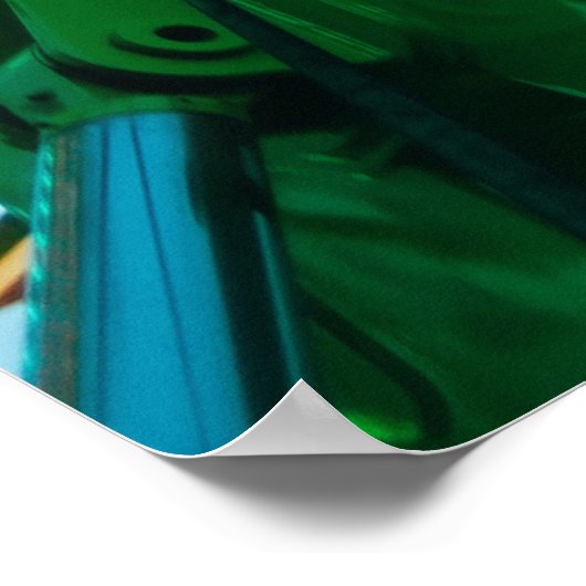 Foto van het groene reuzenrad poster (Hoek)