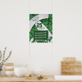 foto van het groene volleybalteam voor blanke meis poster (Keuken)