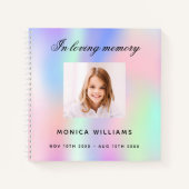 Foto van het Guest book memorial begrafenis regenb Notitieboek (Voorkant)