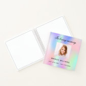 Foto van het Guest book memorial begrafenis regenb Notitieboek (Binnen)