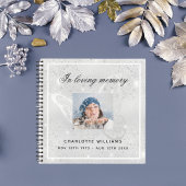Foto van het Guest Book Memorial Silver Butterfly Notitieboek
