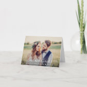 Foto van het handgeschreven script Love and Bedank Bedankkaart (Voorkant)