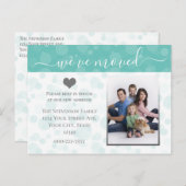 Foto van het hart Aankondiging wijziging adres (Voorkant / Achterkant)