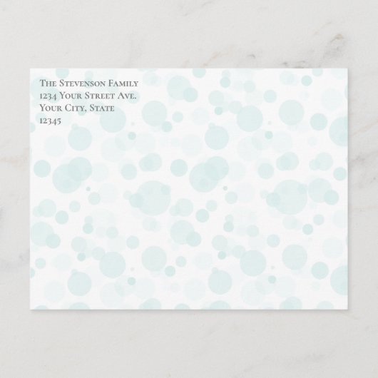 Foto van het hart Aankondiging wijziging adres (Achterkant)