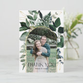 Foto van het hedendaagse flesje bedankkaart (Staand voorkant)