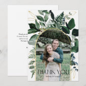 Foto van het hedendaagse flesje bedankkaart (Voorkant / Achterkant)