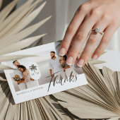 Foto van het hedendaagse Waterverf palmboommonogra Bedankkaart