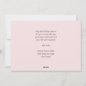 Foto van het Hondenliefhebber Fur La La Kerstst Fu Feestdagenkaart (Achterkant)