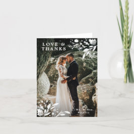 Foto van het Huwelijk van de waterverf dankt de Bedankkaart