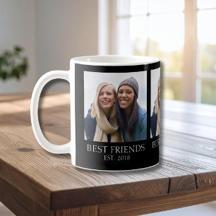 Foto van het jaar dat beste vrienden werden koffiemok
