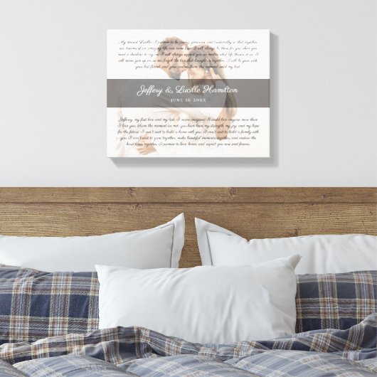 Foto van het Jubileum van het huwelijk van het mod Canvas Afdruk (Insitu (Slaapkamer))