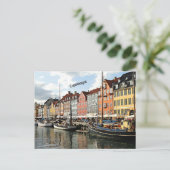 Foto van het kanaal in Kopenhagen Briefkaart (Staand voorkant)