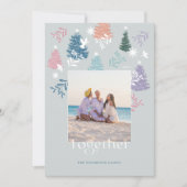 Foto van het kerstboomschildpad feestdagenkaart (Voorkant)