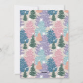 Foto van het kerstboomschildpad feestdagenkaart (Achterkant)