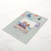 Foto van het kerstboomschildpad folie feestdagenkaart (Gedraaid)