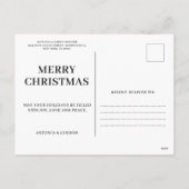 Foto van het Kerstgezin Flat Holiday Briefkaart (Achterkant)