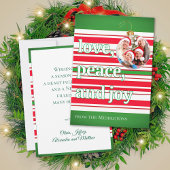 Foto van het kerstgezin Love Peace Joy Holiday Kaa Feestdagenkaart