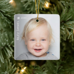 Foto van het kind keramisch ornament