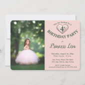 Foto van het kind - uitnodiging op verjaardag - Ro (Voorkant)