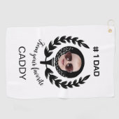 Foto van het kind Vaderdag Gift Lover Accessoires Golfhanddoek (Horizontaal)