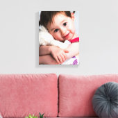 Foto van het kind, vriend, echtgenoot, moeder of h canvas afdruk (Insitu (Woonkamer))