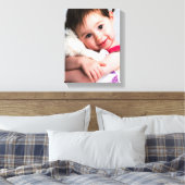 Foto van het kind, vriend, echtgenoot, moeder of h canvas afdruk (Insitu (Slaapkamer))