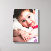 Foto van het kind, vriend, echtgenoot, moeder of h canvas afdruk (Voorkant)