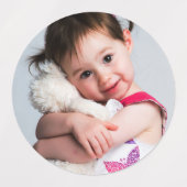 Foto van het kind, vriend, echtgenoot, moeder of h labels (Design 1)